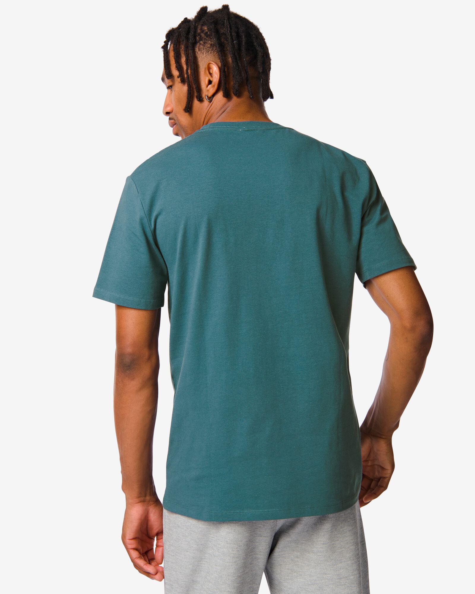 heren t-shirt blauw blauw - 1000031866 - HEMA