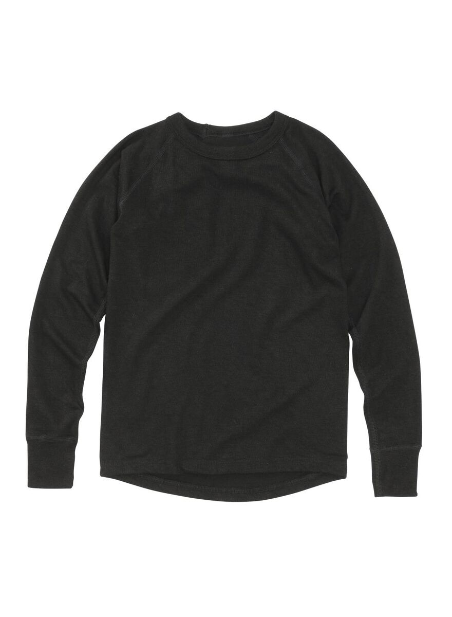 kinder thermo t-shirt zwart 158/164 - 19309216 - HEMA