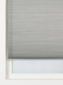 plissé dubbel lichtdoorlatend / witte achterzijde 32 mm grijs grijs - 1000016496 - HEMA