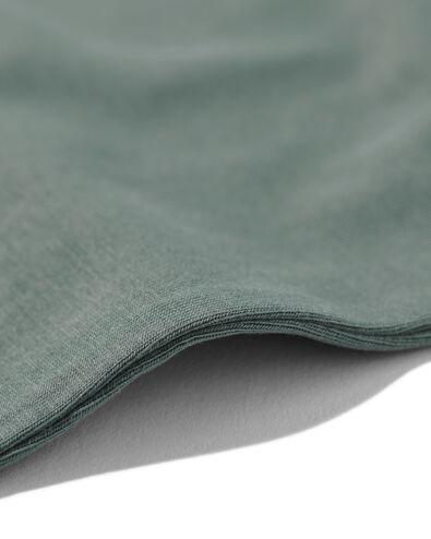 dames hemd katoen/stretch met kant groen L - 19660254 - HEMA