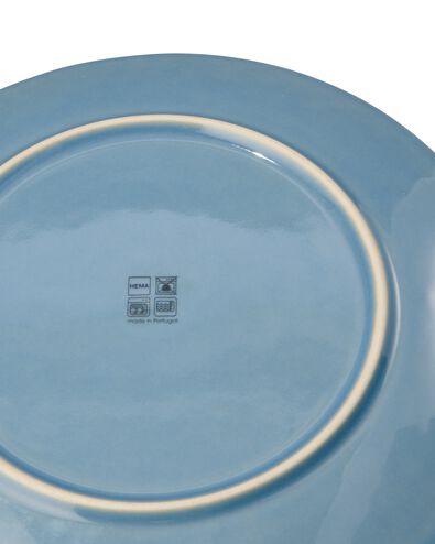 dinerbord Ø26cm Porto reactief glazuur blauw - 9602021 - HEMA