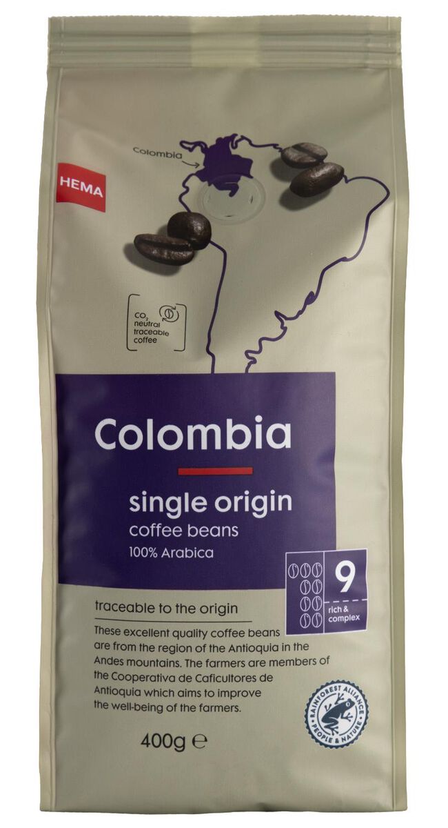 koffiebonen Colombia 400gram - 17170012 - HEMA