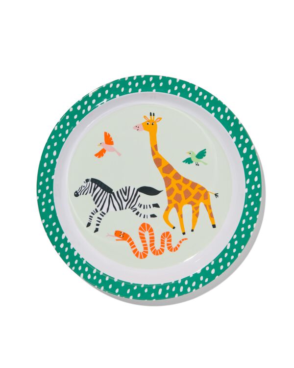 bord melamine jungle Ø21.5cm - 80660140 - HEMA
