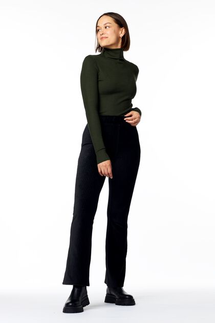 dames top met col olijf - 1000025702 - HEMA