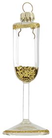 kerstbal glas champagne 9.5cm - 25130224 - HEMA