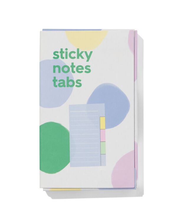 sticky notes met tabs 7x12 - 100 vel - 14170189 - HEMA