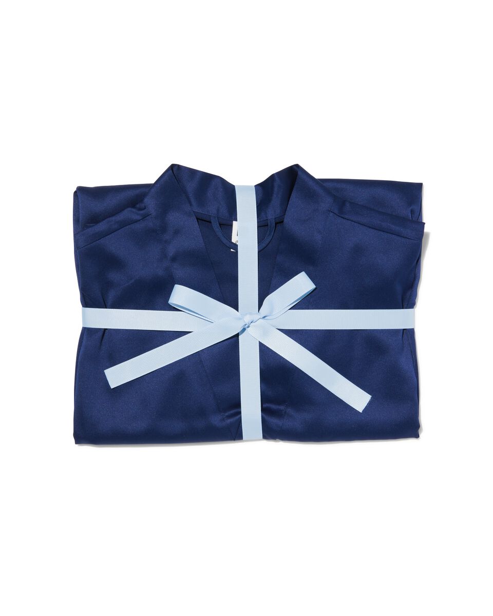 kimono maat L/XL donkerblauw - 5260035 - HEMA
