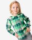 kinderoverhemd met capuchon geruit groen 158/164 - 30776650 - HEMA