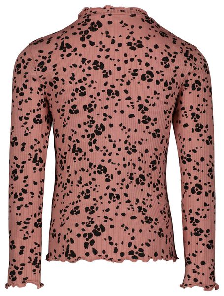 kinder t-shirt rib roze 98/104 - 30862441 - HEMA