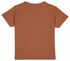 baby t-shirt kleurblokken bruin bruin - 1000027755 - HEMA