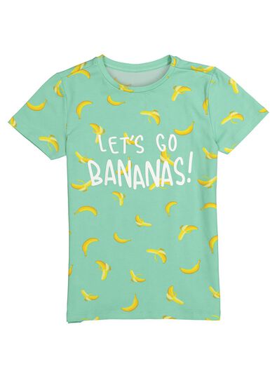 kinder t-shirt - Bananas&Bananas aqua - 1000014184 - HEMA