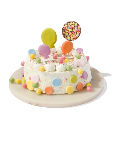 versierplezier eetbare topper - confettifeest - 10290007 - HEMA