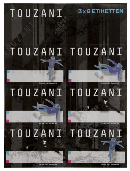 etiketten Touzani 5.3x7.7 - 18 stuks - 14980083 - HEMA