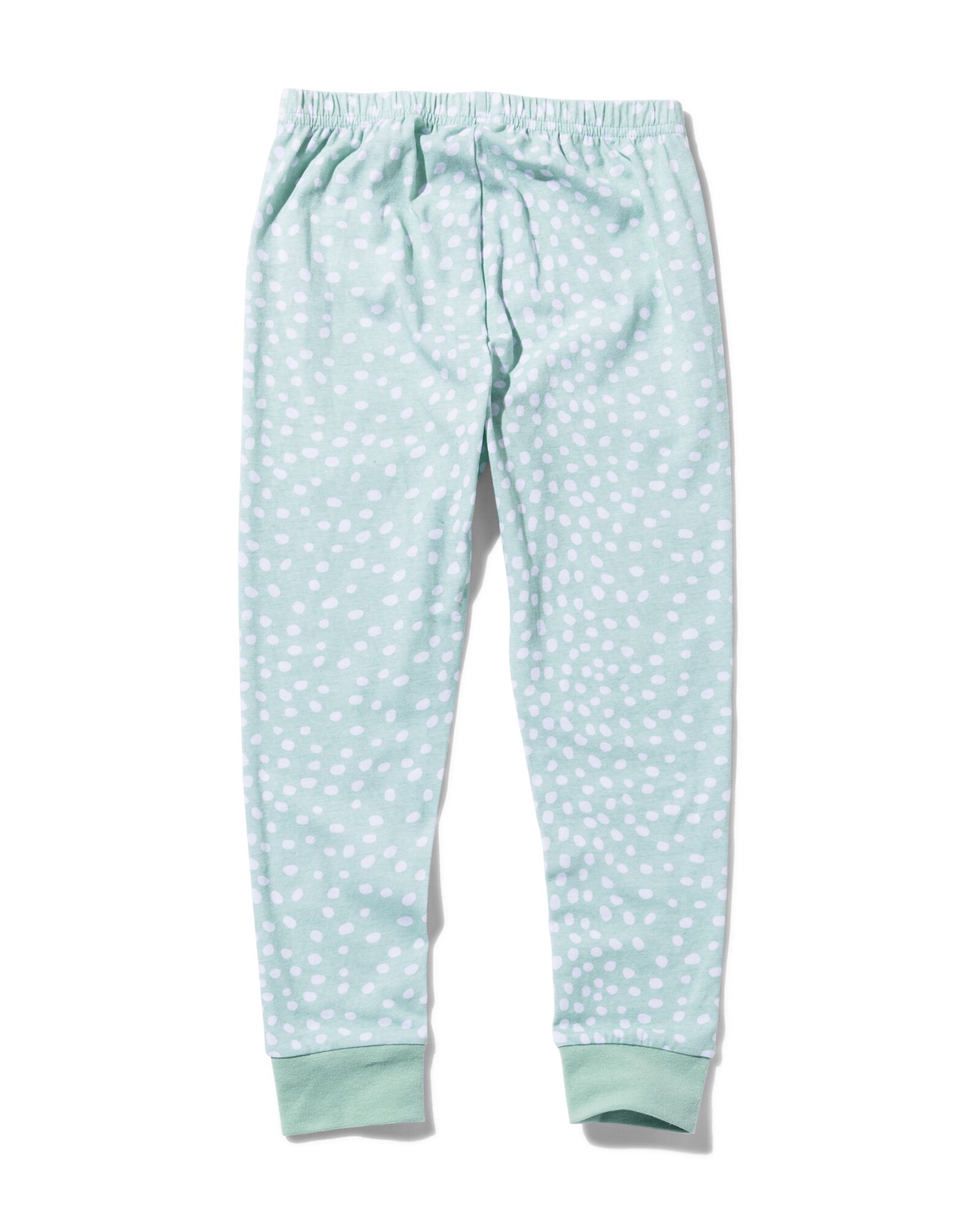 kinder pyjama fleece/katoen luiaard lichtgroen lichtgroen - 1000028985 - HEMA