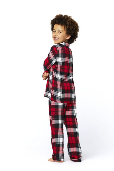 kinder pyjama flanel War Child rood rood - 1000025825 - HEMA