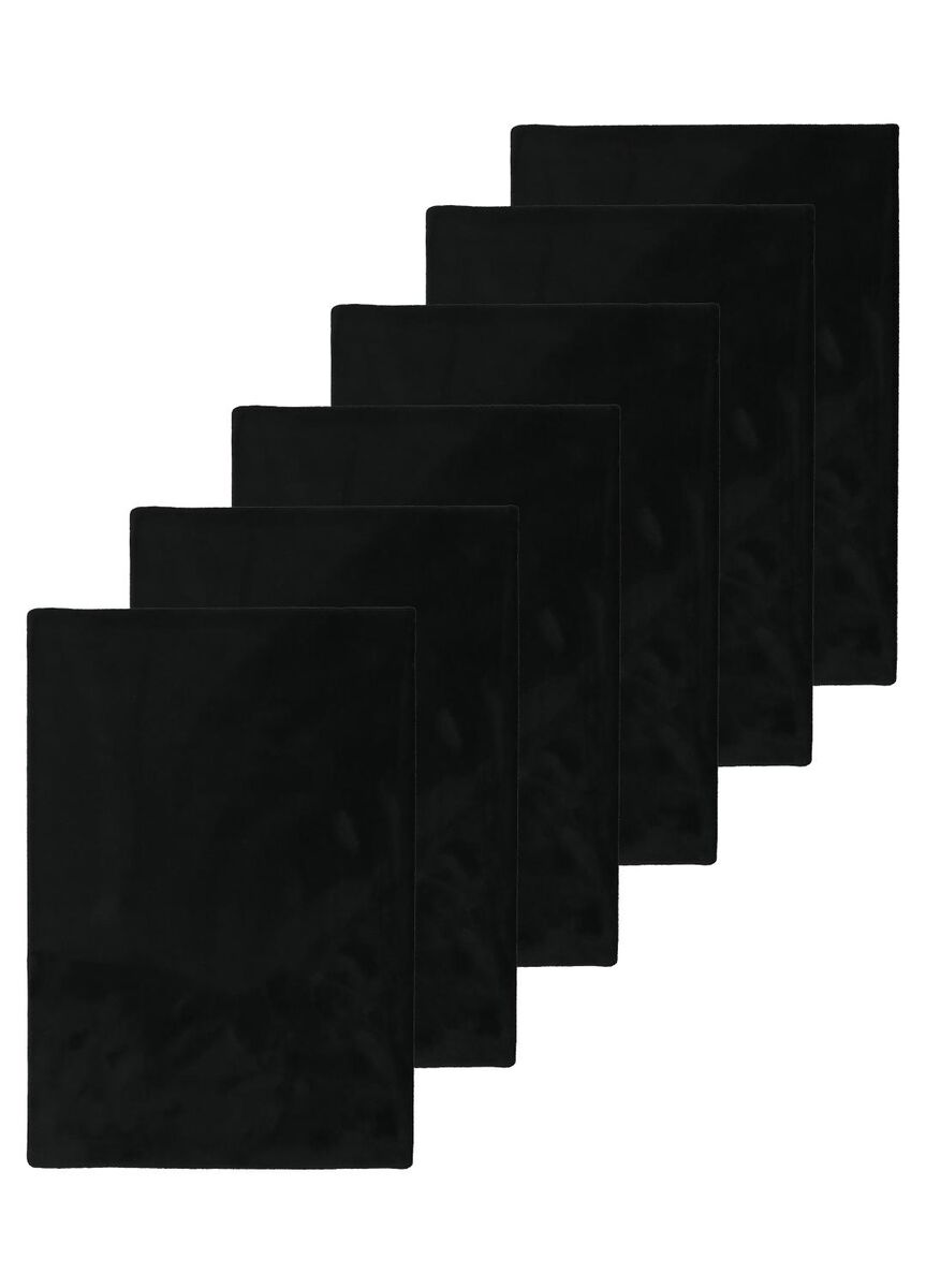 rekbare boekenkaften zwart - 6 stuks - 14522239 - HEMA