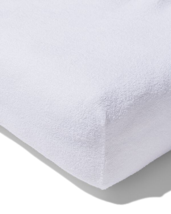 hoeslaken badstof 90x200 wit - 5190063 - HEMA