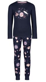 kinderpyjama astro donkerblauw donkerblauw - 1000024675 - HEMA
