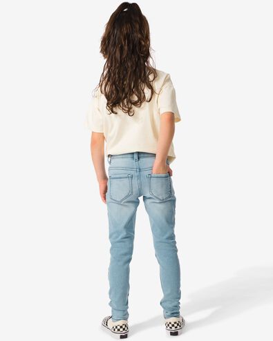 kinder jeans skinny fit lichtblauw 134 - 30863270 - HEMA