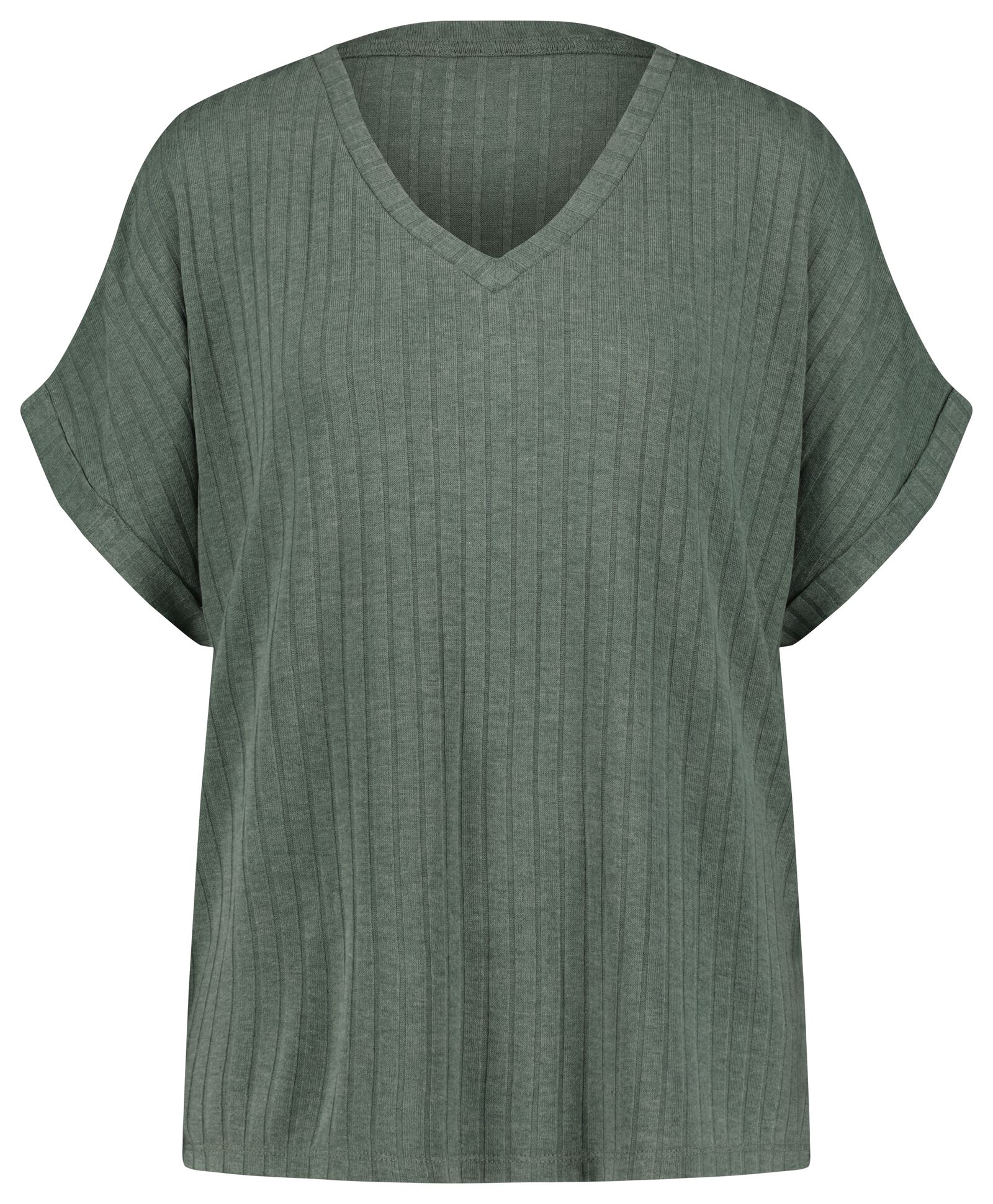 dames lounge shirt groen - 1000028595 - HEMA