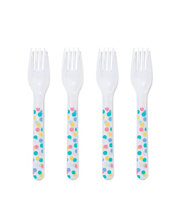 herbruikbare vorken - 4 stuks - 14289994 - HEMA