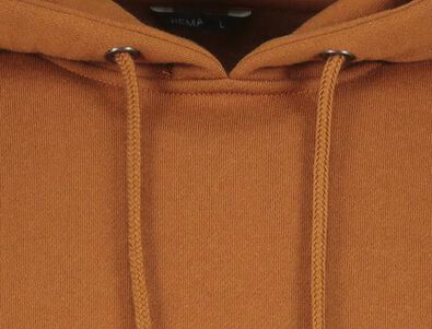 heren capuchonsweater cognac - 1000020075 - HEMA