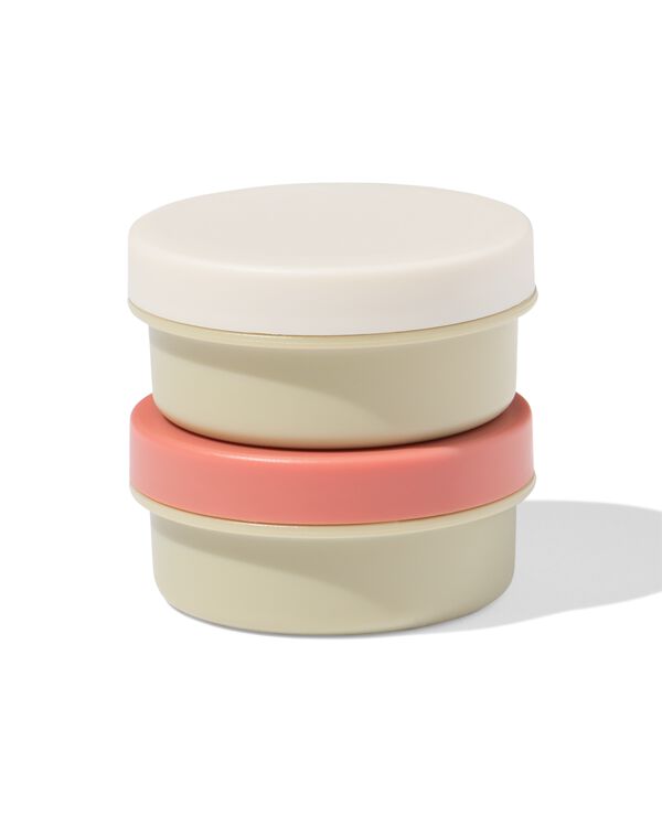 dressingbakje 70ml terra-groen - 2 stuks - 80650254 - HEMA