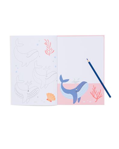 kleur en leerboek dieren tekenen 5+ - 15910223 - HEMA