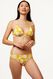 dames bikinitop zonder beugel - rib flower geel - 1000022862 - HEMA
