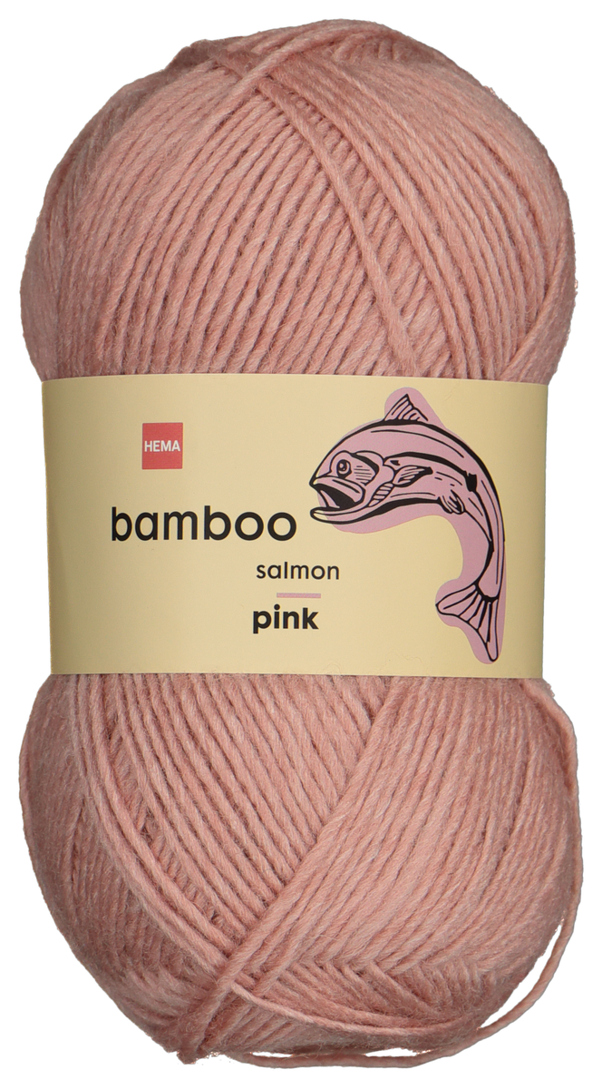 garen wol bamboe 100gram roze nude bamboe - 1400226 - HEMA