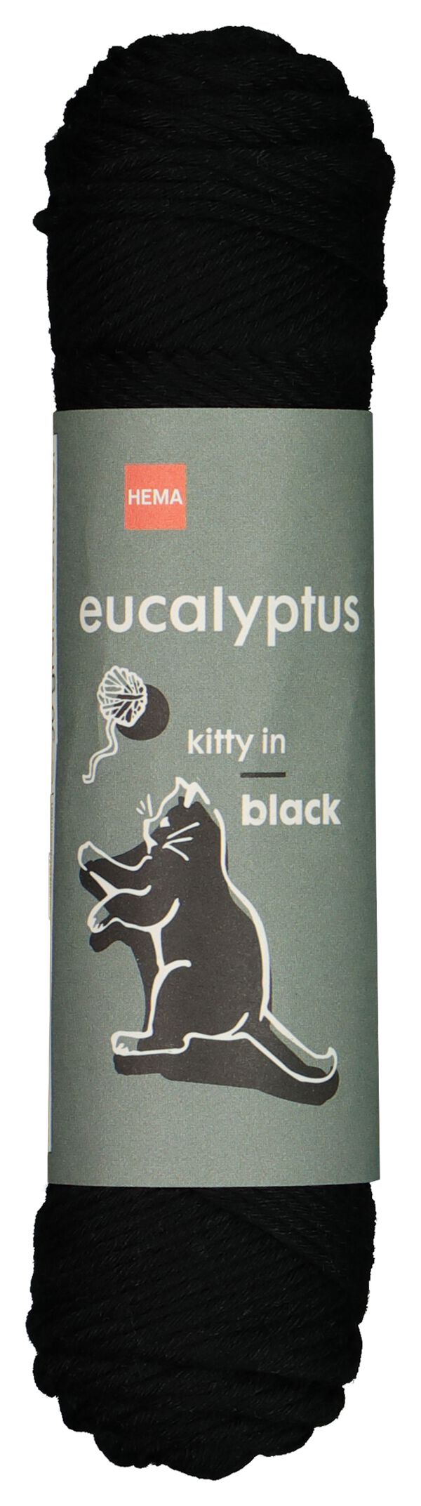 garen eucalyptus zwart zwart - 1000022688 - HEMA