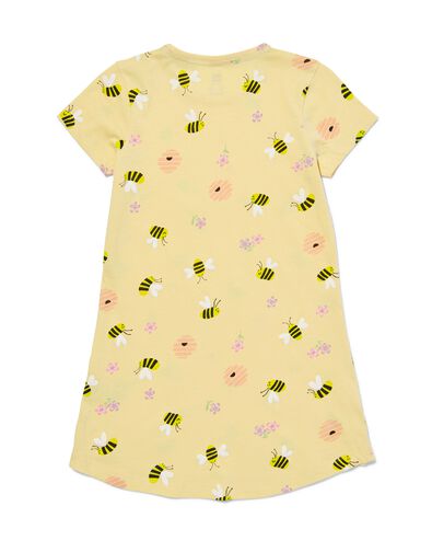 kinder nachthemd katoen bijen geel geel - 23041680YELLOW - HEMA