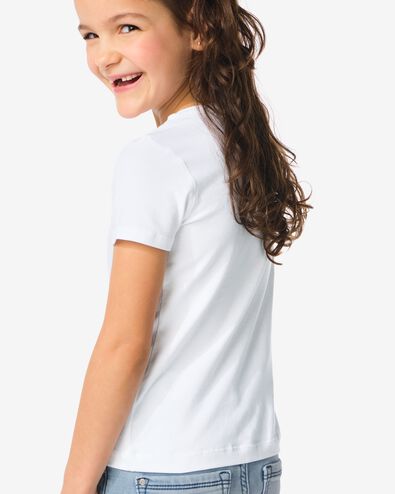 kinder t-shirts biologisch katoen - 2 stuks wit 158/164 - 30835766 - HEMA