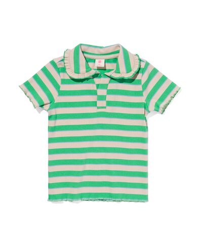 kinder t-shirt met polokraag groen groen - 30853504GREEN - HEMA