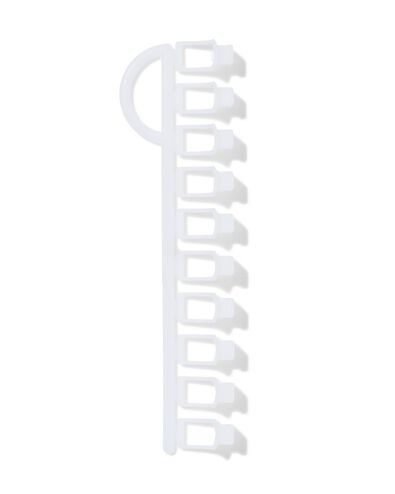 glijders voor U-rails wit - 10 stuks - 7502010 - HEMA