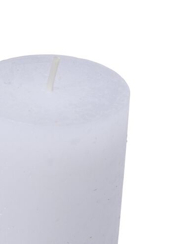 rustieke kaars - 11 x 5 cm - wit wit 5 x 11 - 13503409 - HEMA