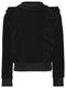 kinder sweater corduroy met ruffles zwart zwart - 1000028808 - HEMA