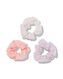 scrunchies met bloemen - 3 stuks - 11800090 - HEMA