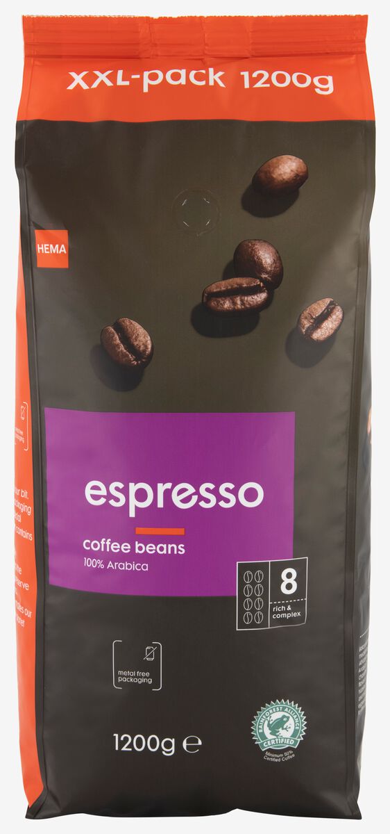 iets weigeren Orkaan koffiebonen espresso - 1.2 kg - HEMA