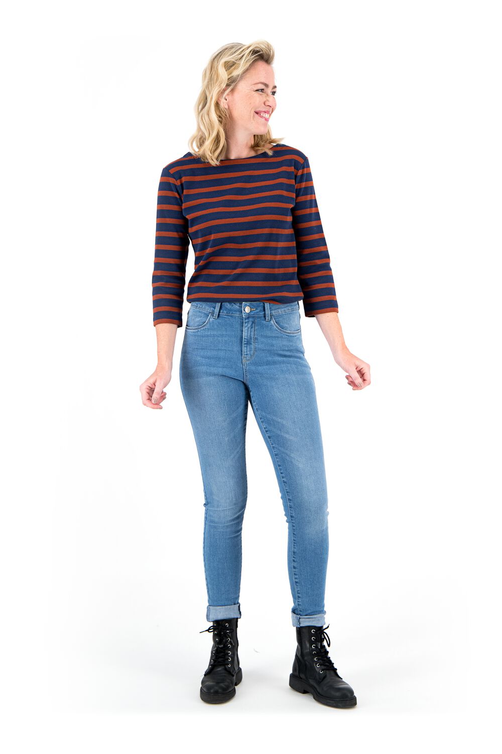 HEMA Dames Jeans Skinny Fit Lichtblauw (lichtblauw)