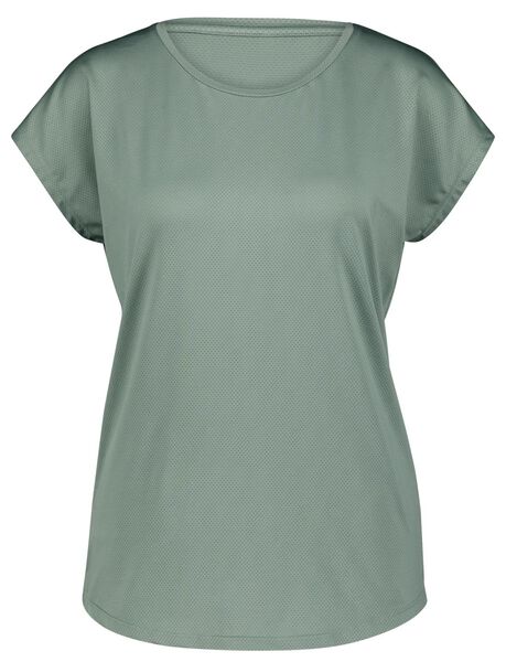 dames sport t-shirt mesh groen groen - 1000027615 - HEMA