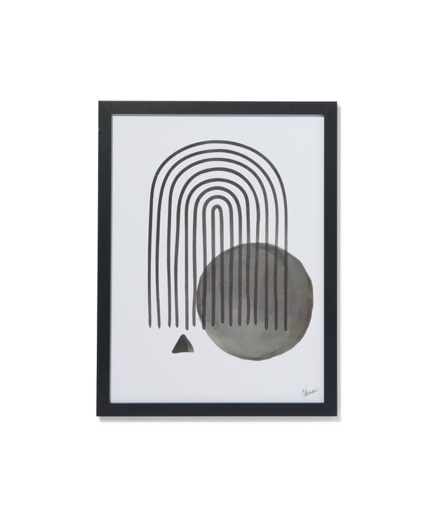 fotolijst hout 30x40 zwart - 13621038 - HEMA