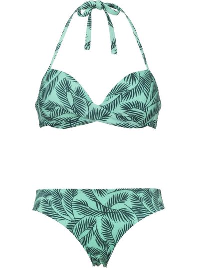 dames bikinitop push-up beugel groen - 1000011895 - HEMA