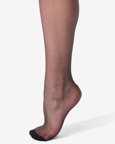 panty transparant 7 denier zwart zwart 48/52 - 4090029 - HEMA