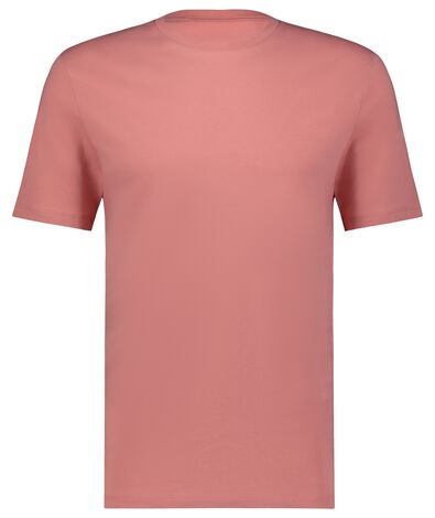 heren t-shirt regular fit o-hals roze - 1000027304 - HEMA