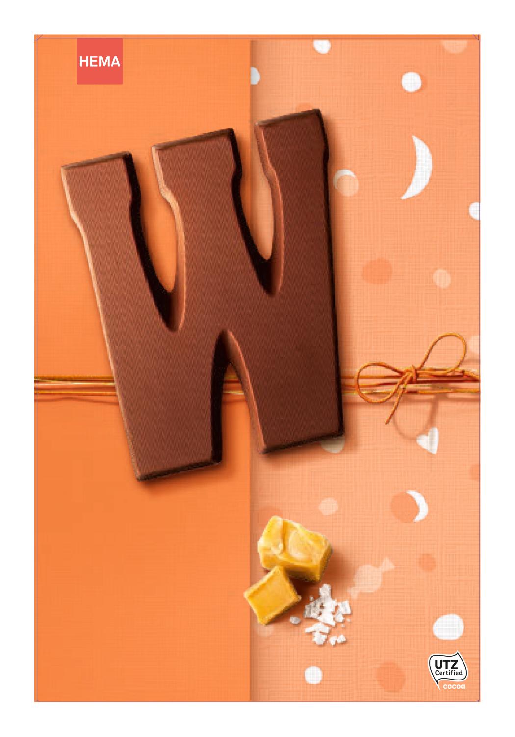 chocoladeletters in veel smaken HEMA