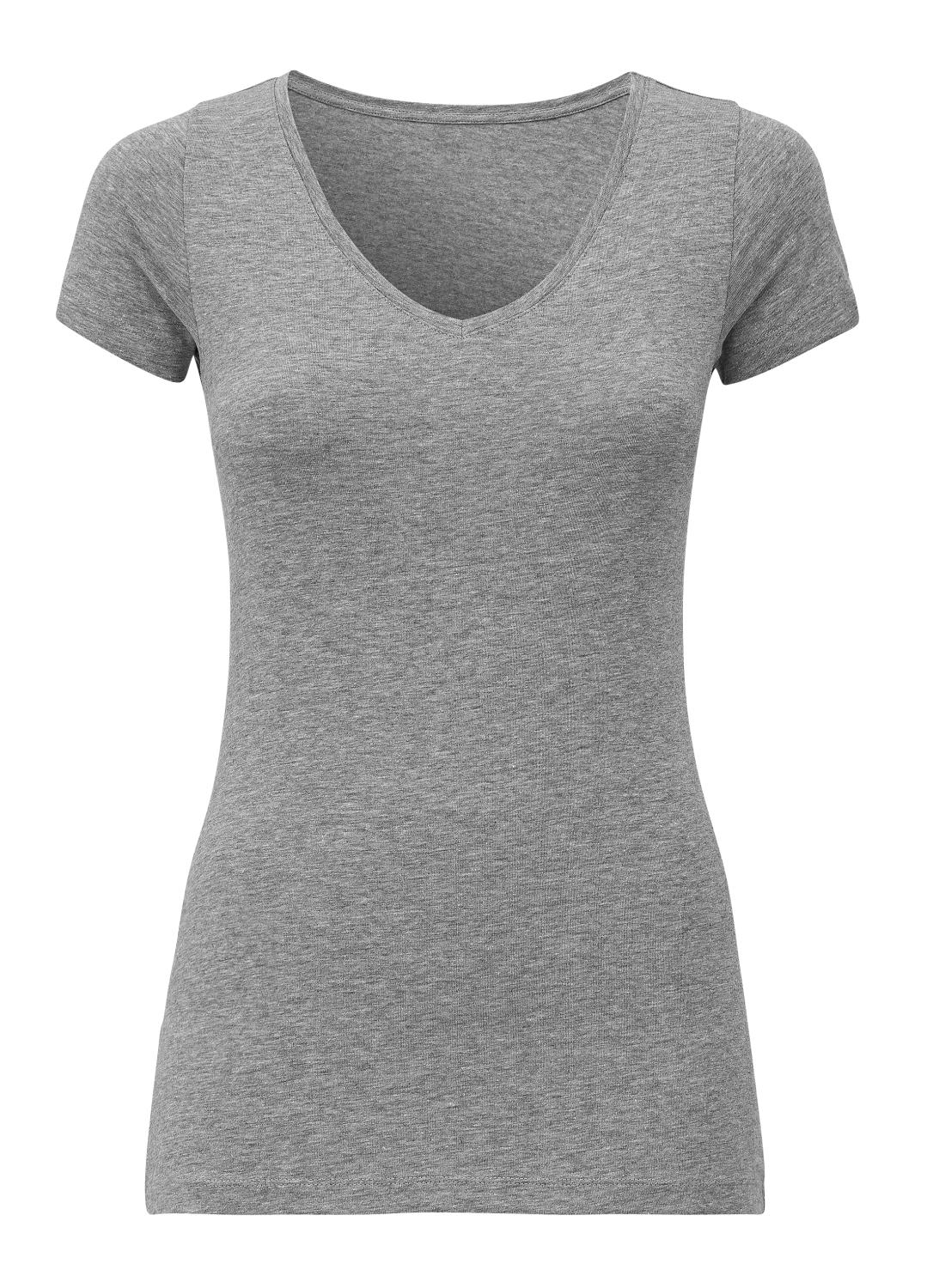 Cartoon V-hals shirt lichtgrijs-zwart volledige print casual uitstraling Mode Shirts V-hals shirts 