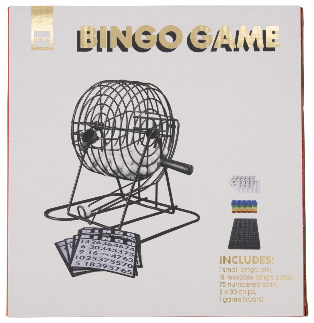 Verslagen Rechtzetten Mentaliteit bingo spel 20 cm hoog - HEMA