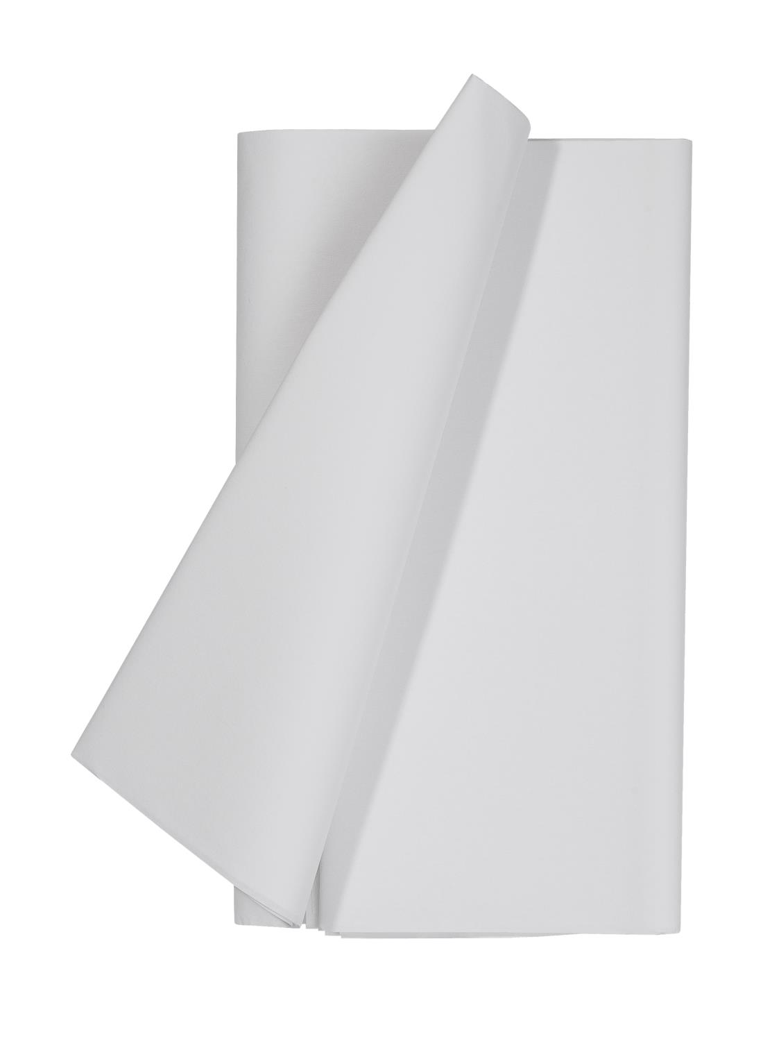 Sortie staal Kunstmatig tafelkleed - 138 x 220 - papier - wit - HEMA