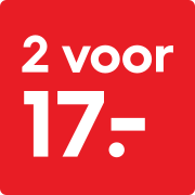 2 voor €17,-